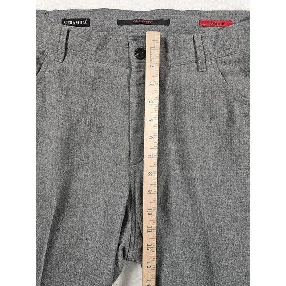 Alberto Ceramica Stone Golf Pants Mens 36x34 Gray Modern Fit Stretch Performance